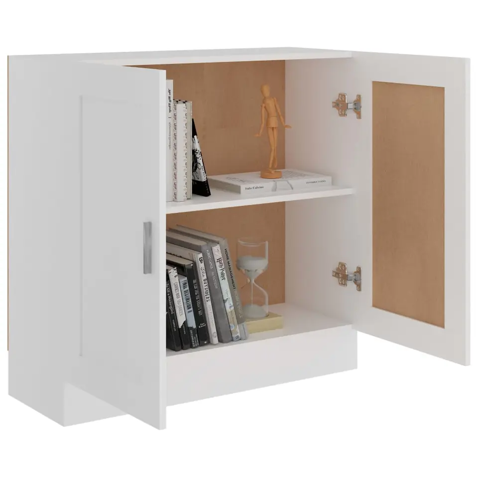 vidaXL - Boekenkast - Wit - Bewerkt hout