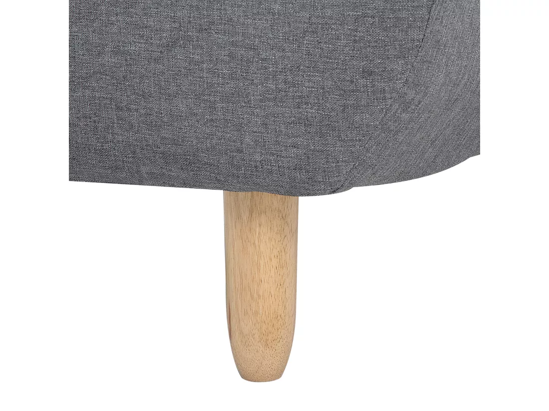 Canapé convertible 3 places en tissu gris foncé ALSTEN