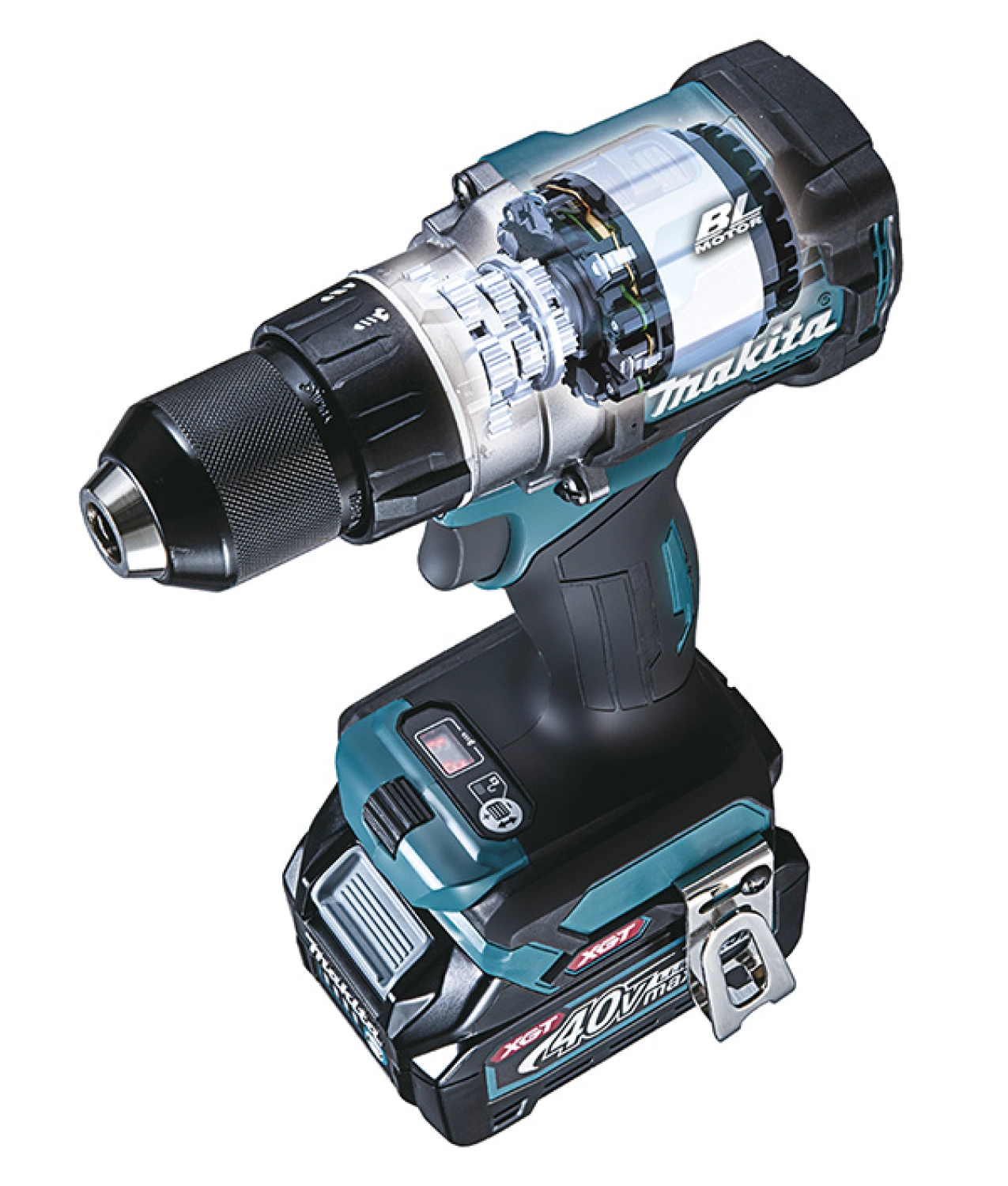 Makita DF001GD201 XGT 40V Max Li-Ion accu schroef-/boormachine set (2x 2,5Ah) in Mbox - 115Nm - koolborstelloos