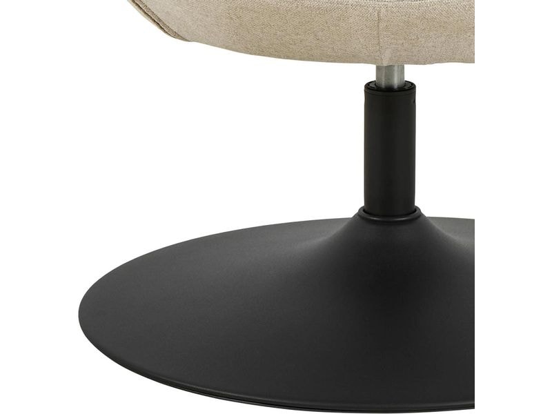 AC Design Sessel Center Beige Moderner Loungesessel mit Drehfunktion