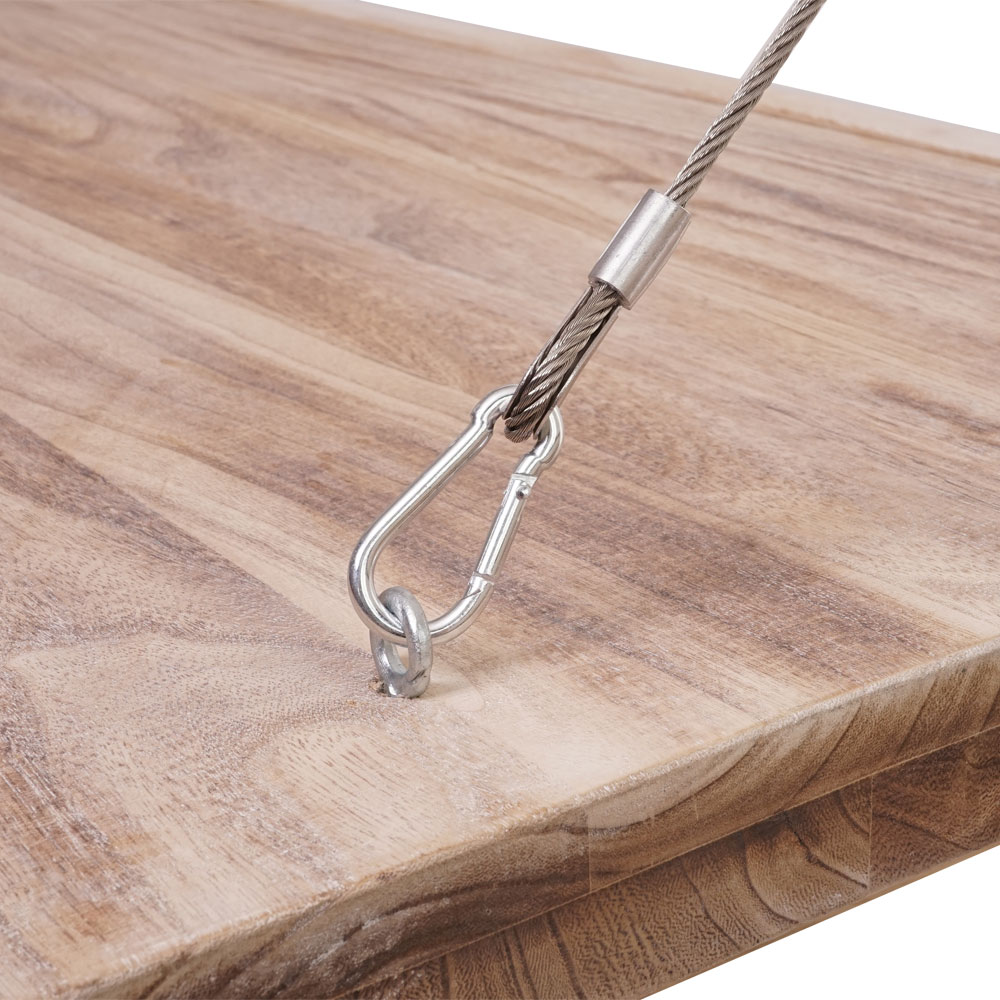 Wandtisch MCW-H48, Wandklapptisch Wandregal Tisch mit Tafel, klappbar Massiv-Holz ~ 120x60cm