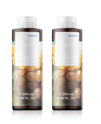 Korres Santorini Grape Set mit Renewing Body Cleanser 2 x 250ml