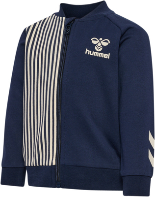Hummel Stripy Full-Zip Genser, Black Iris