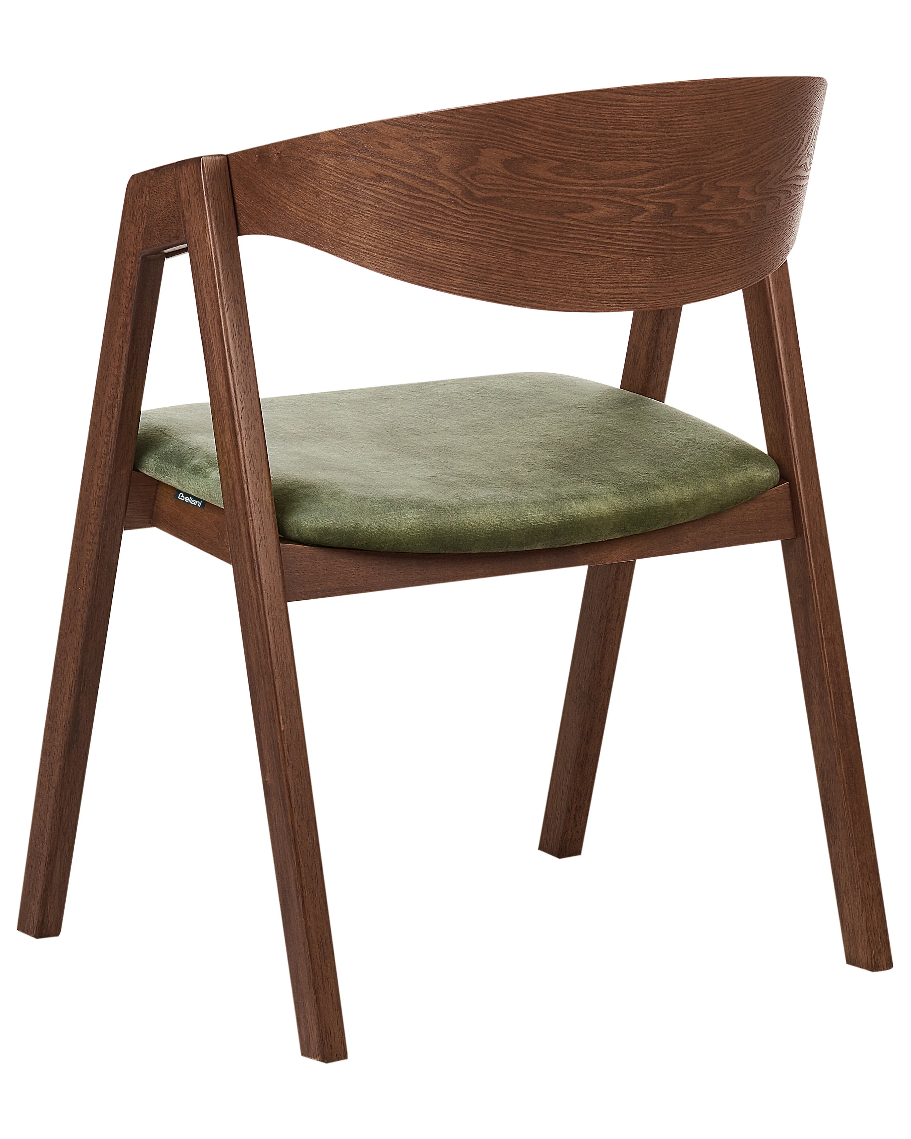 Set van 2 eetkamerstoelen YUBA Hout Donkergroen