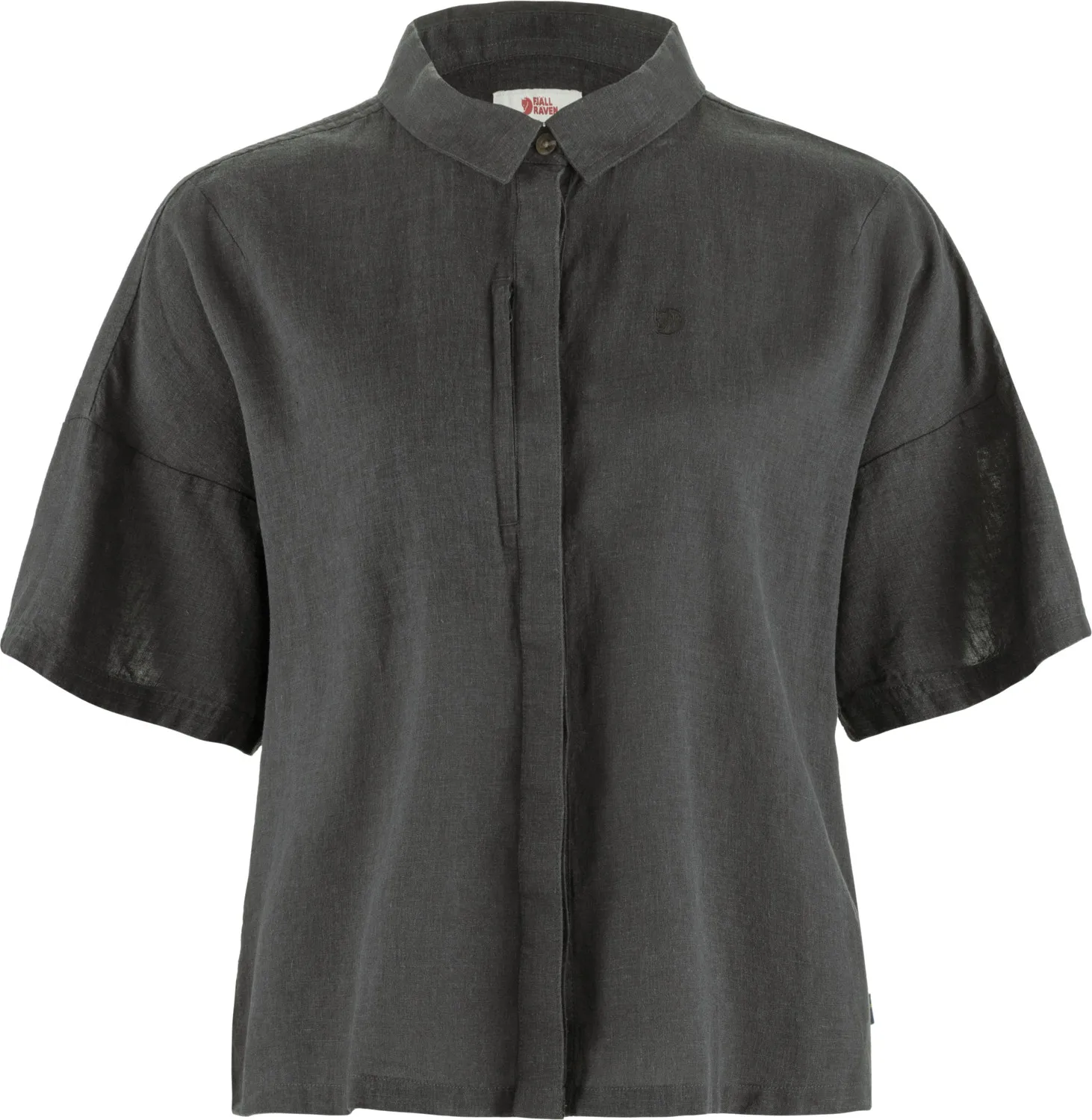 Fjällräven Övik Hemp Camp Shirt Ss W Dark Grey