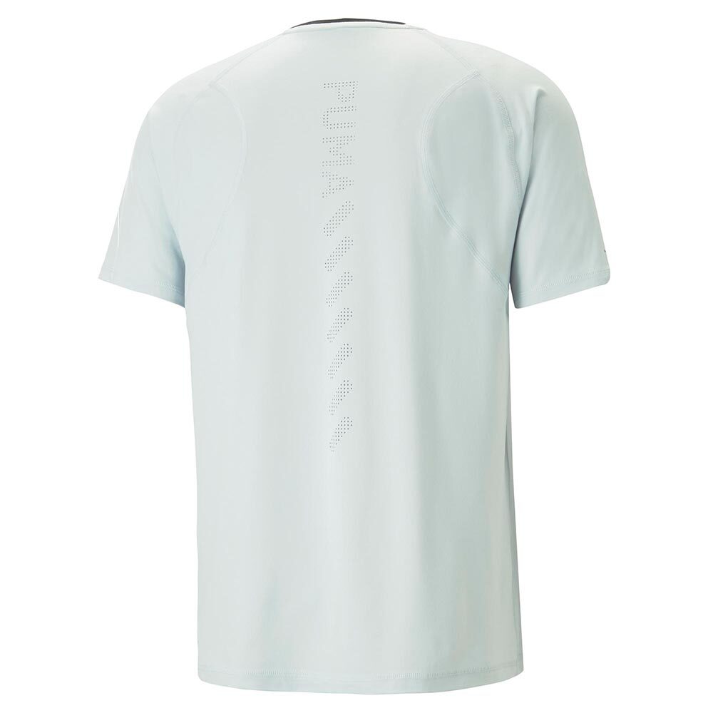 PUMA Run Cloudspun Hardloopshirt Korte Mouwen Platinum Grijs Heren