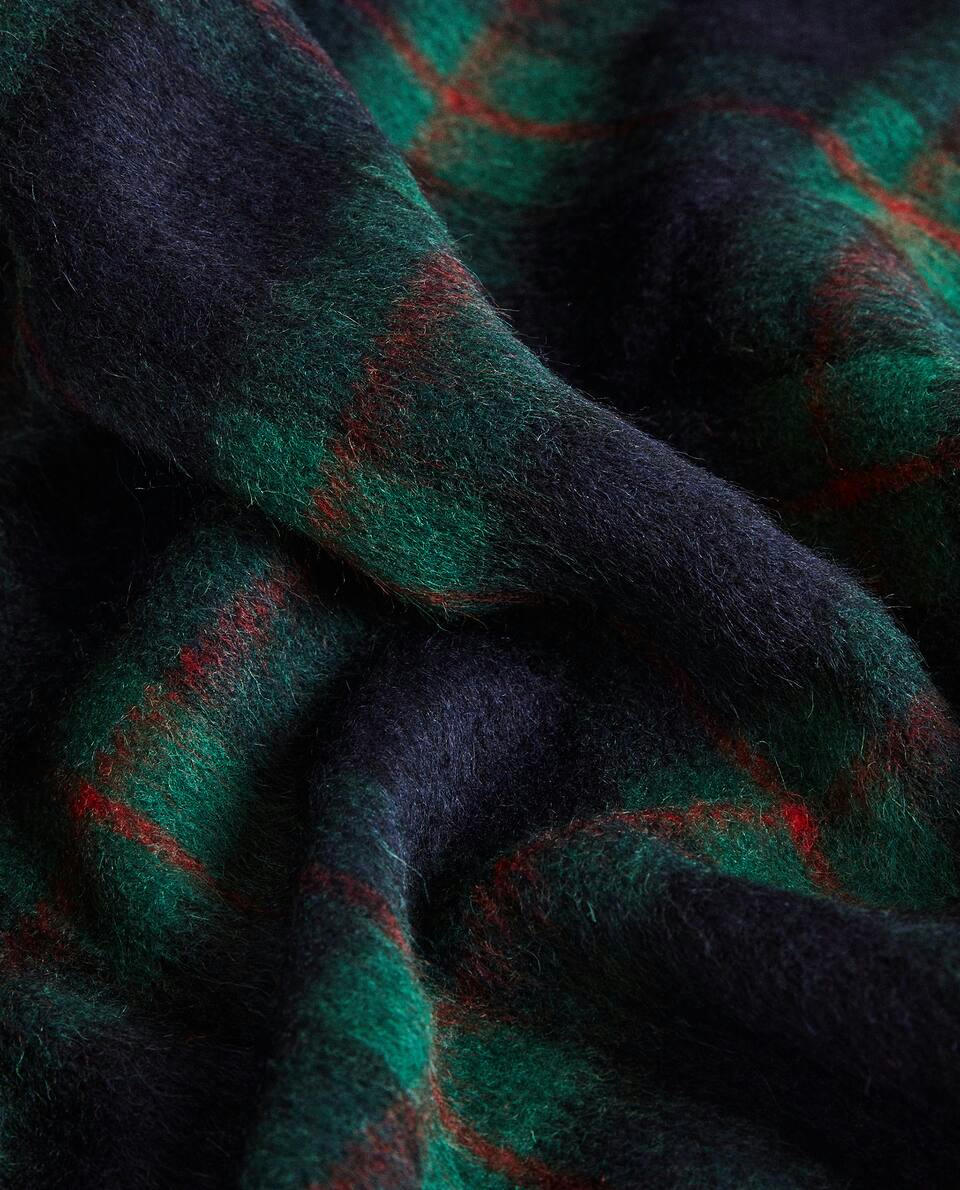Manta de lã xadrez tartan de Natal