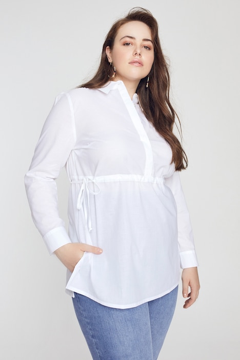 Bellieva-Bluse, Still-Funktion, Taillenband, Biobaumwolle, GOTS