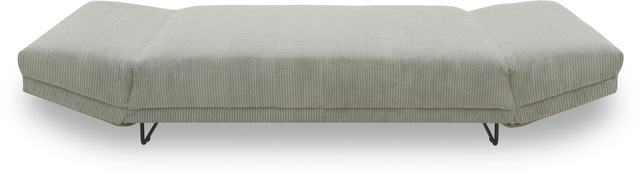 INOSIGN Schlafsofa »Jadelyn mit klappbaren Armlehnen, Bettsofa mit Federkern, Breite 250cm« Federkern, Cord-Bezug, incl. 2 Armlehnkissen, Liegefläche 97x250 cm