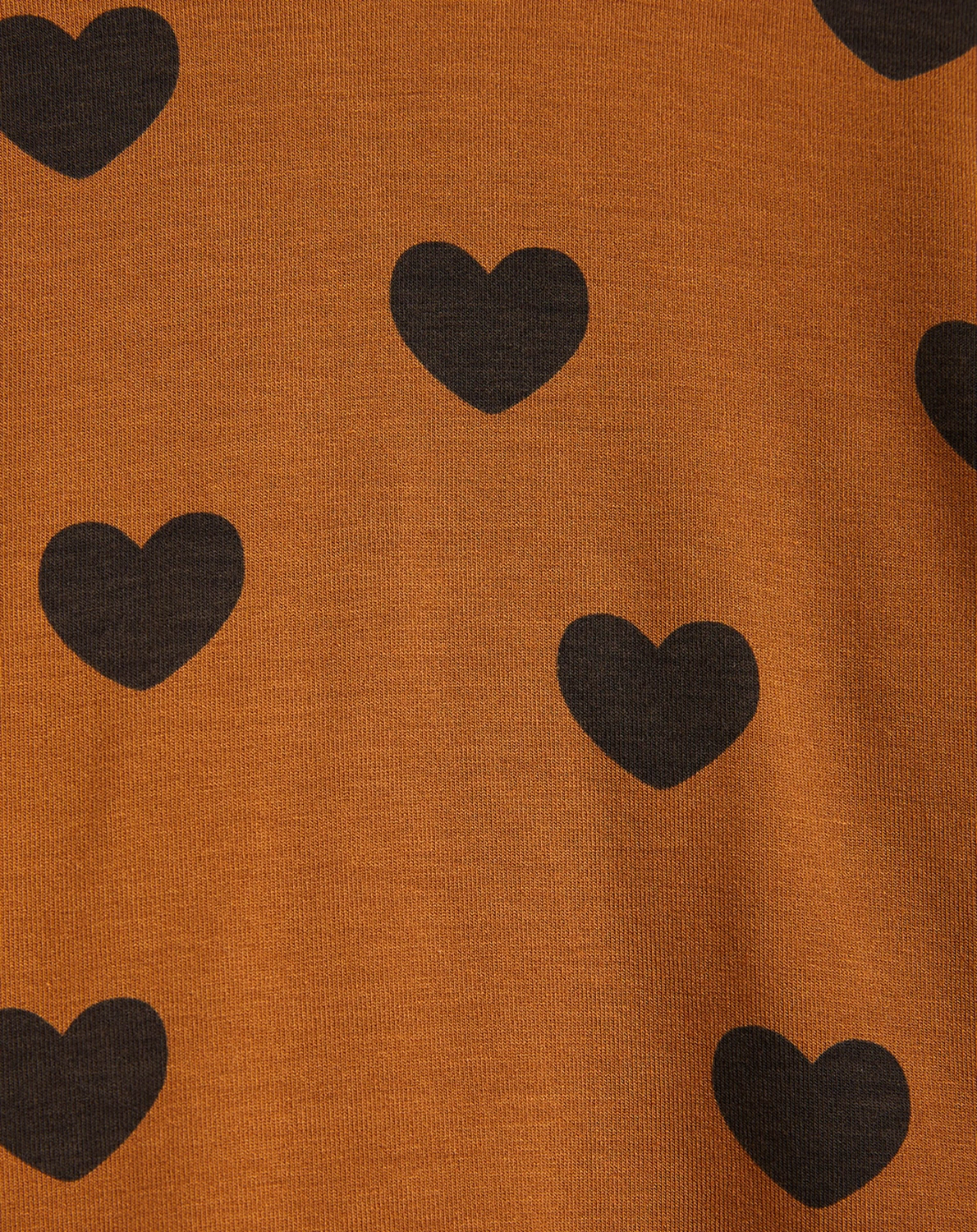 Langarmshirt HEARTS AOP in brown