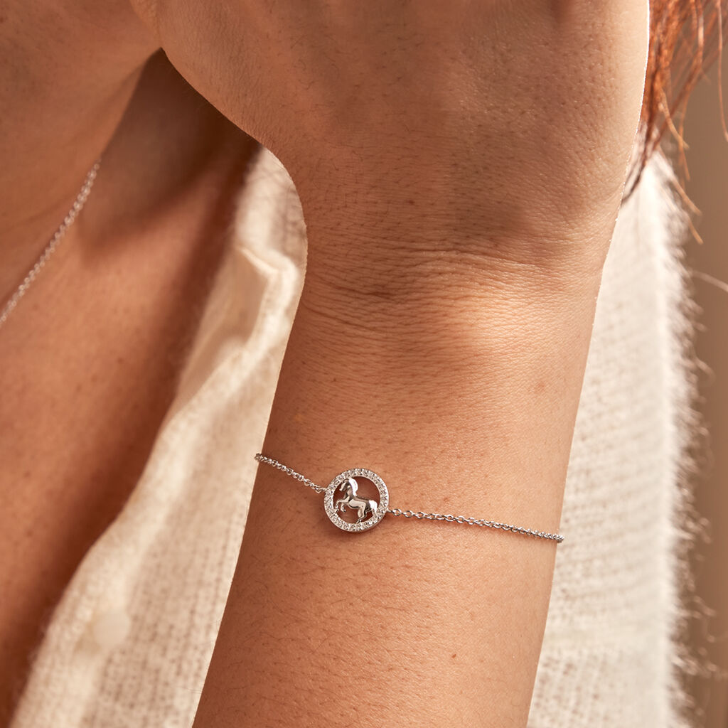 Bracelet Ayeline Argent Blanc Oxyde De Zirconium