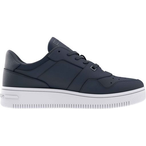 Tommy Hilfiger Retro Essential Leather Basketball Sneakers, Dark Night Navy, 44