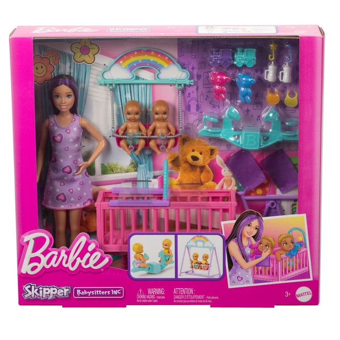 Barbie - Skipper Brünett - Babysitter Spielset