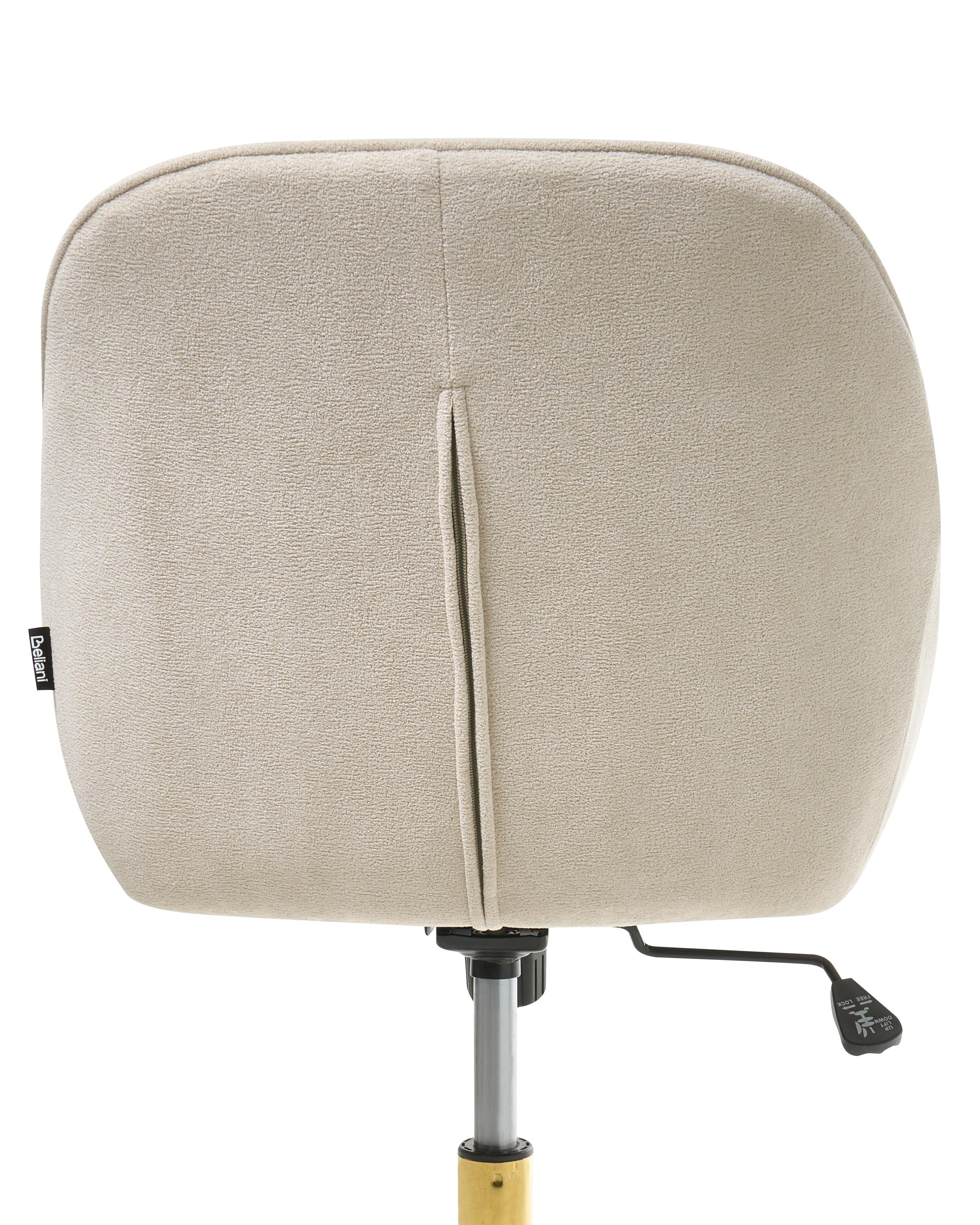 Bureaustoel BARDSDALE Fluweel Lichtbeige