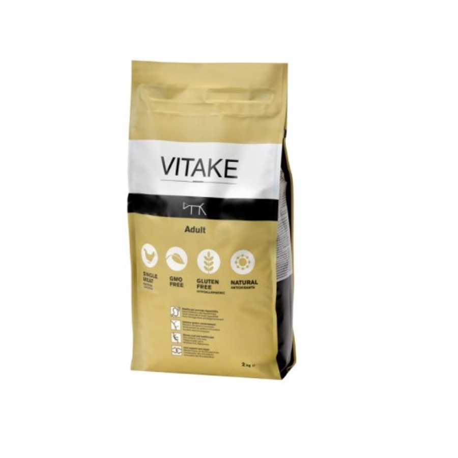 Ração Vitake Adult para cães, sabor frango