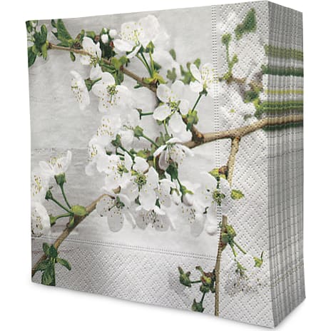 Mønstrede servietter 33x33 cm 20-pak