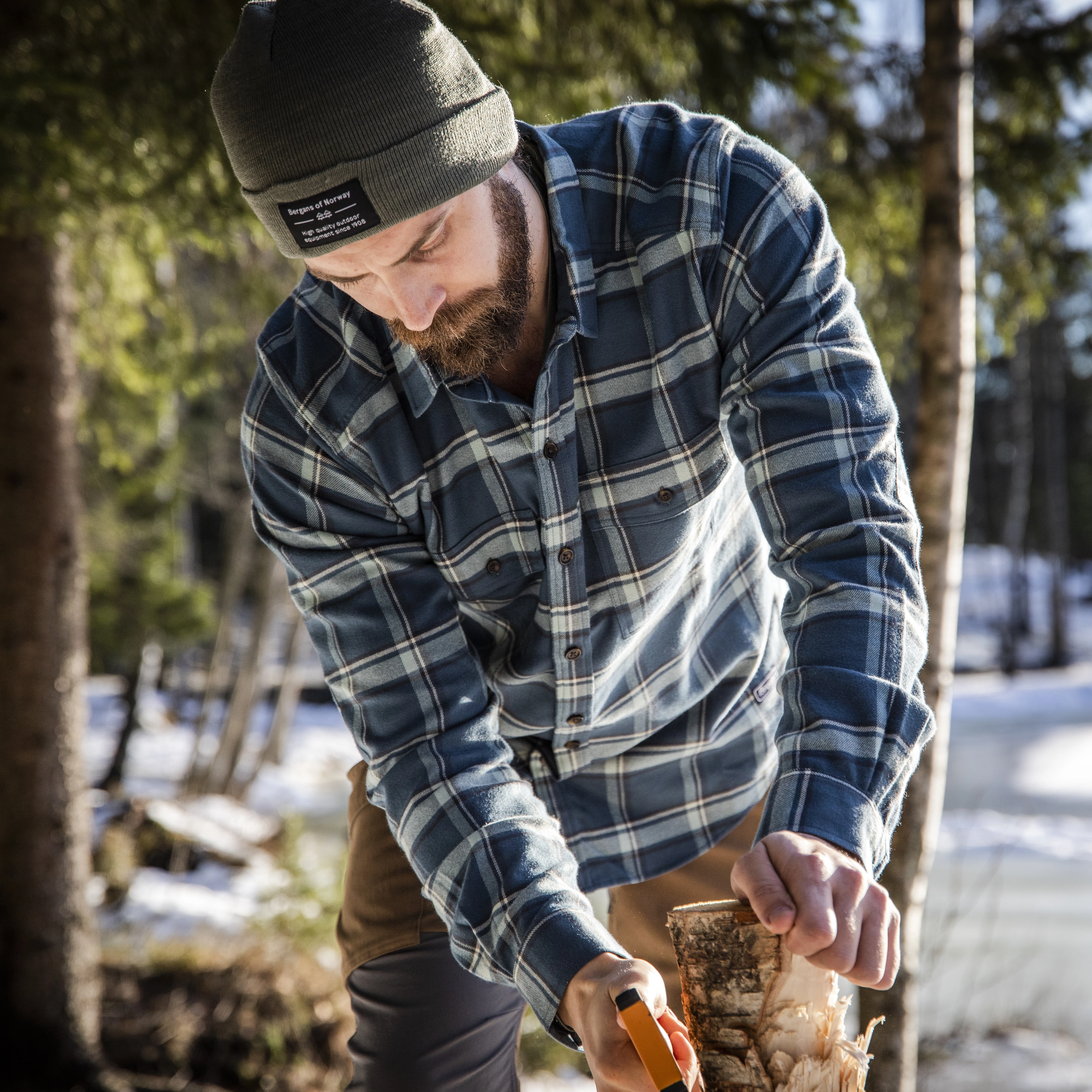 Tovdal Shirt Orion Blue / Misty Forest Check