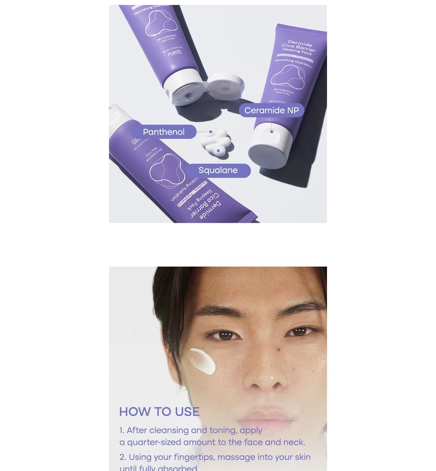 Purito SEOUL - Dermide Cica Barrier Slaappak
