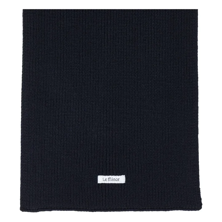 Le Minor Echarpe Laine Mérinos | Bleu marine