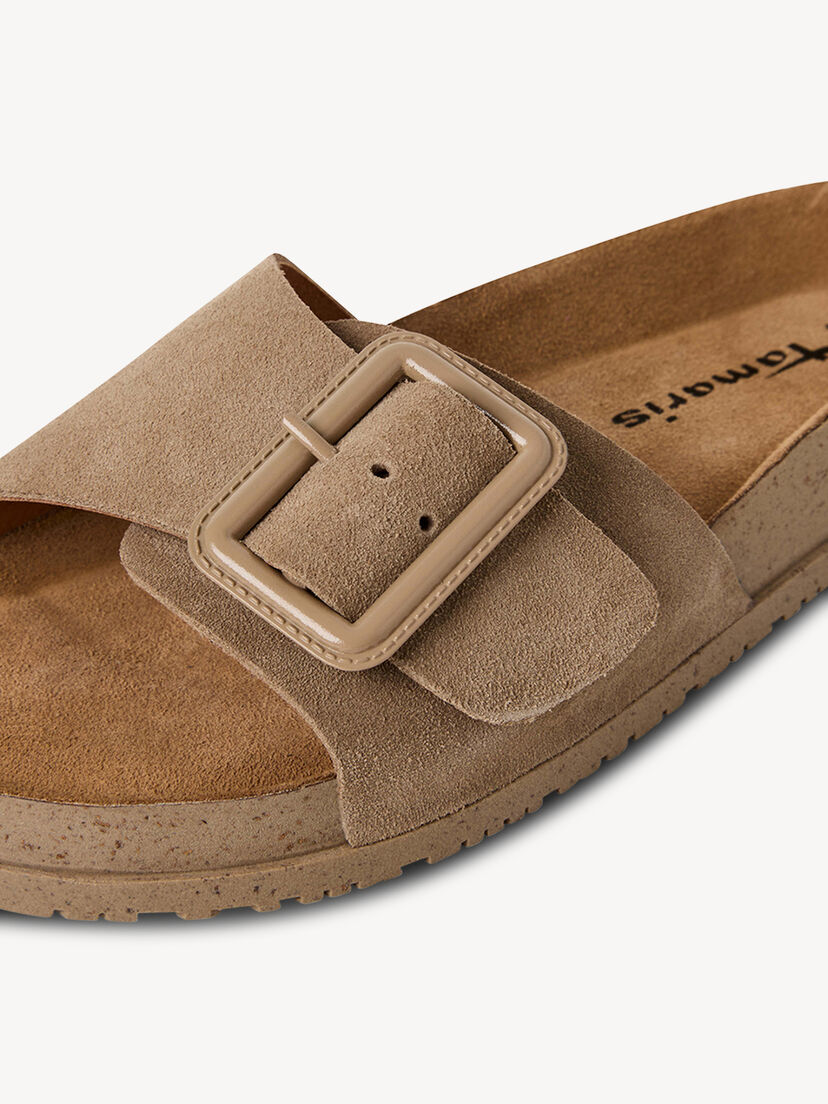 Leren Slipper - beige