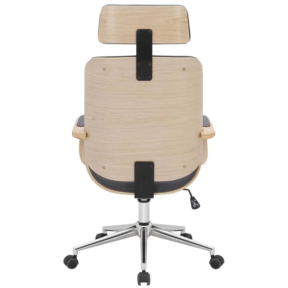 CLP Bureaustoel Dayton chroom Frame - Kunstleer - natura/grijs