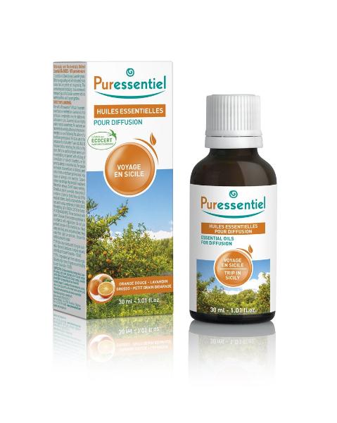 Puressentiel Duftmischung Reise nach Sizilien Äth/Öl ätherische Öle zur Diffusion Fl 30 ml