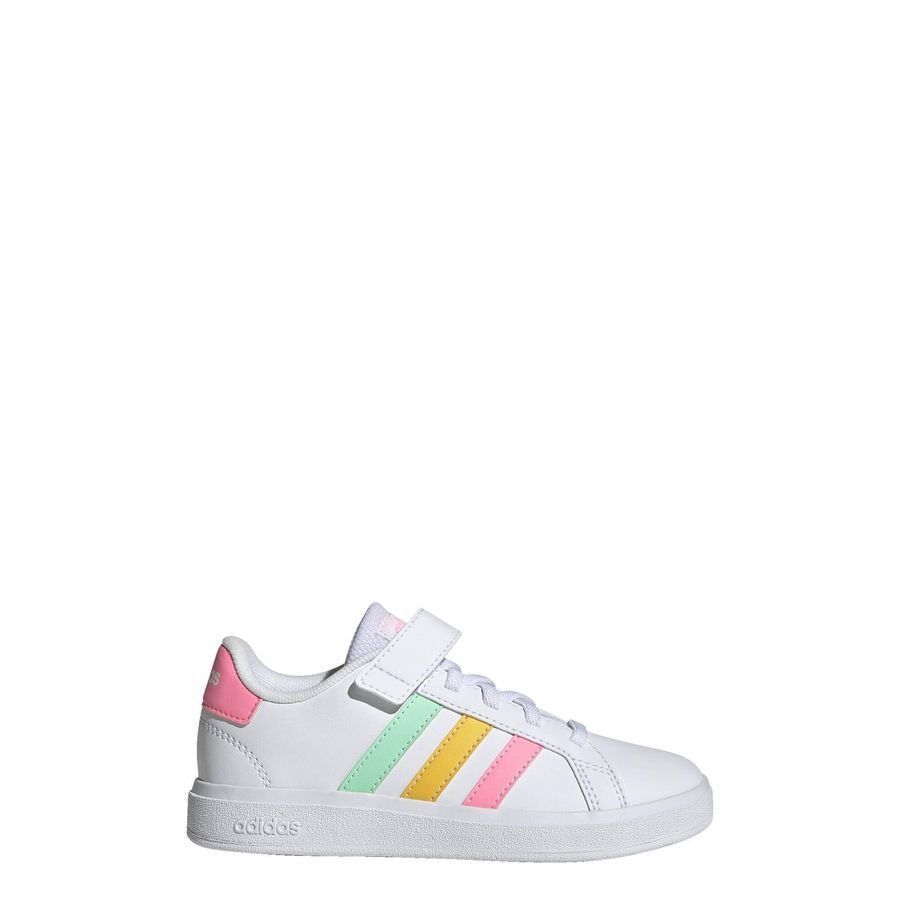 Adidas Chaussure à lacets élastiques et bride sur le dessus Grand Court Court