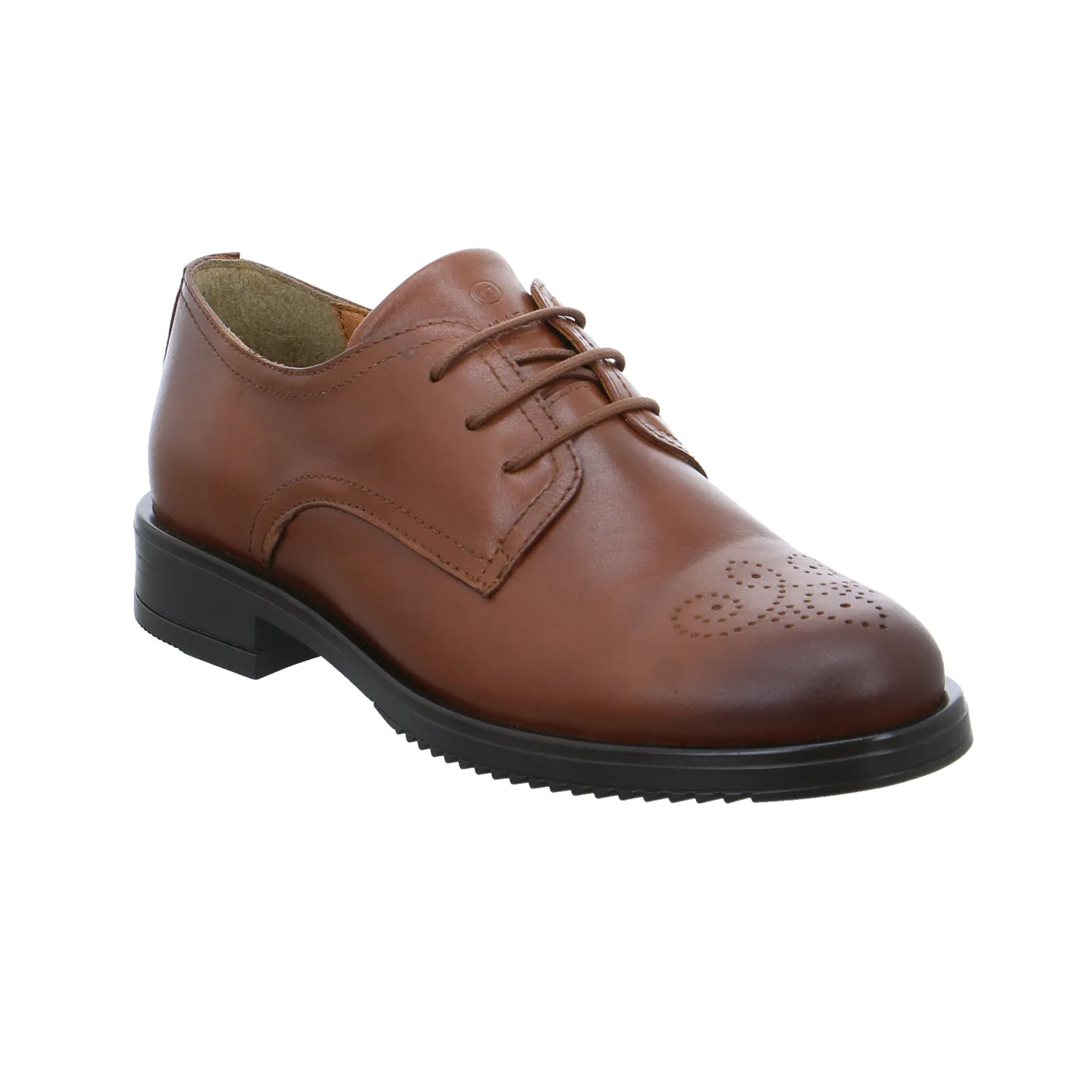 SCHUHENGEL Schnürschuh Cognac Leder