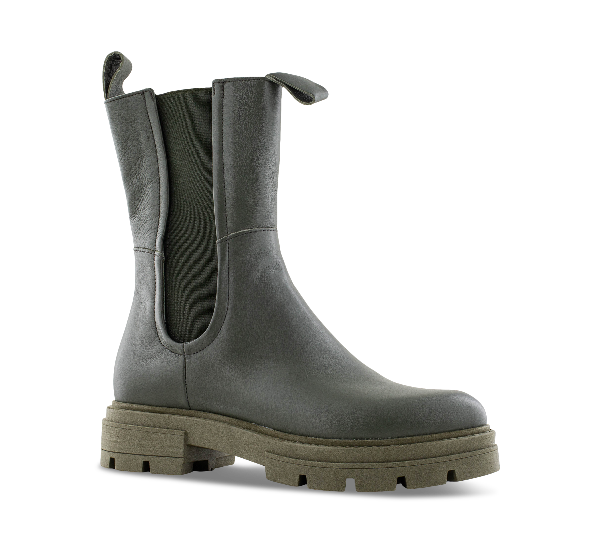 1874 by Walder Chelsea Boots grün