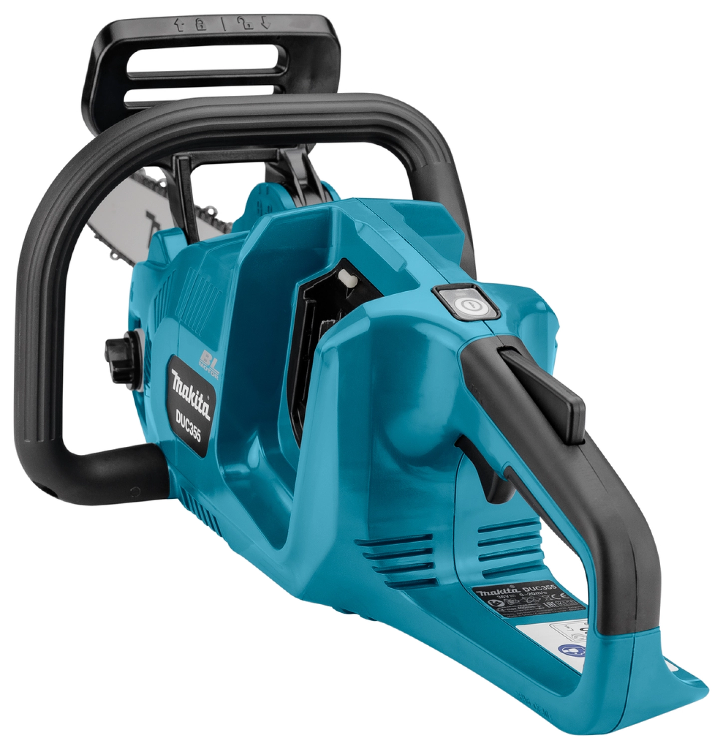 Makita DUC355PG4J 2x18V Li-Ion accu kettingzaag set (4x 6,0Ah) in Mbox - 350mm