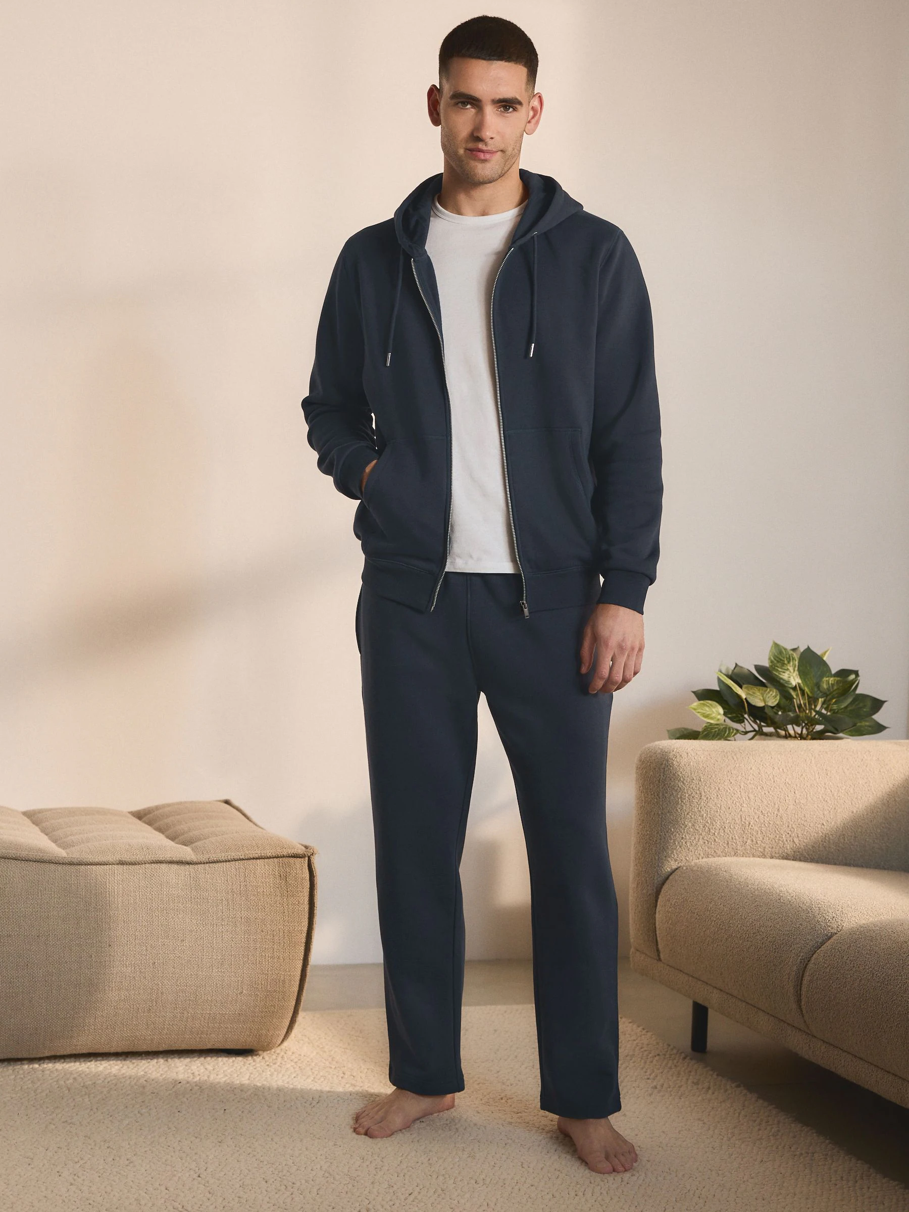 Donkerblauw - Enkele - Hoodie
