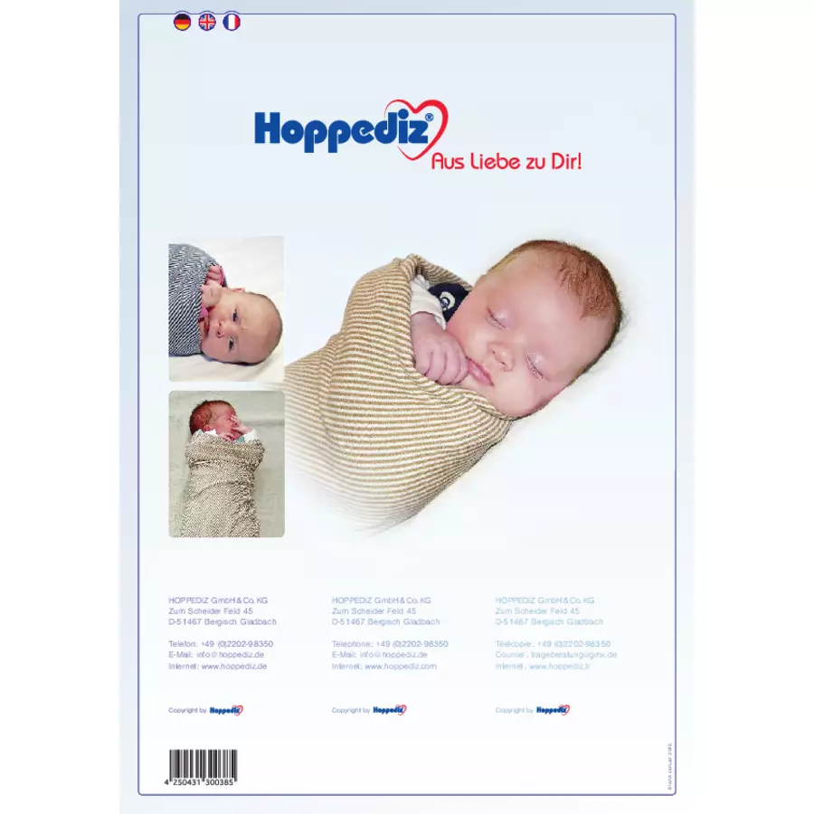 Hoppediz Babydecke Pucktuch curry