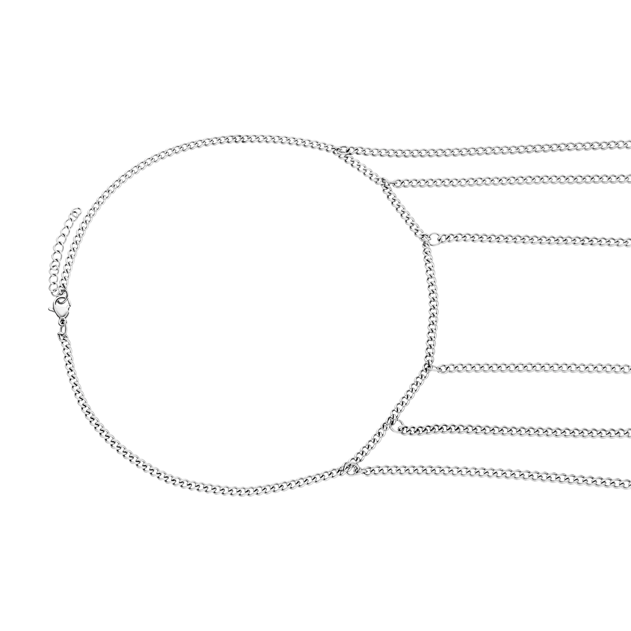Stalen bodychain schouder