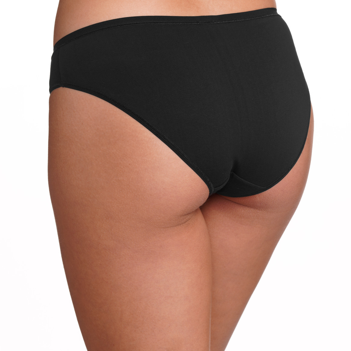 Gina Benotti 4 Damen Slips mit Baumwolle schwarz