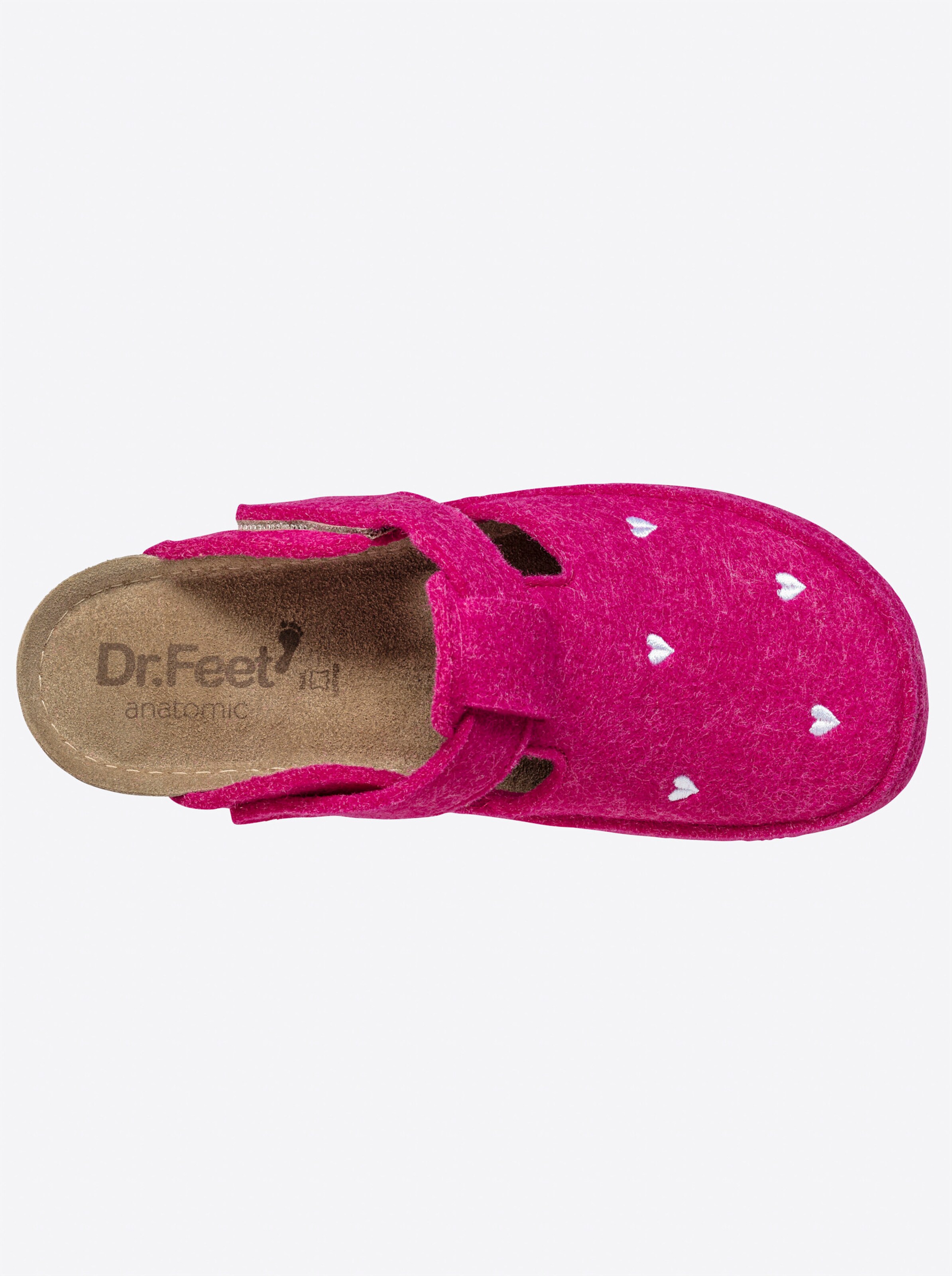 Dr. Feet Hausschuh in pink