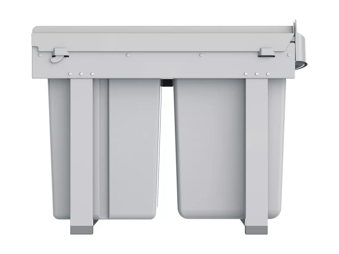 Poubelle encastrable 31L avec 3 compartiments