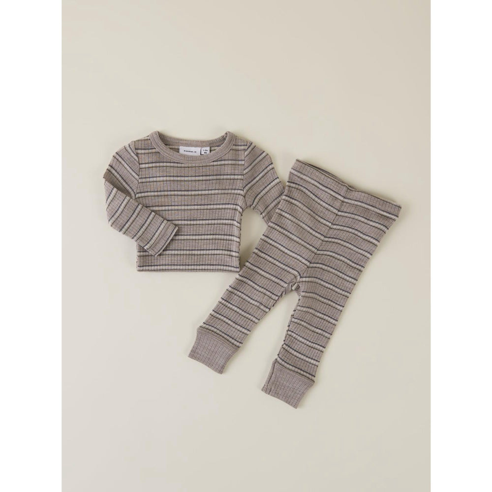 Køb Name It Satellite Stripes Nbmwomi Wo/Mo Long Johns
