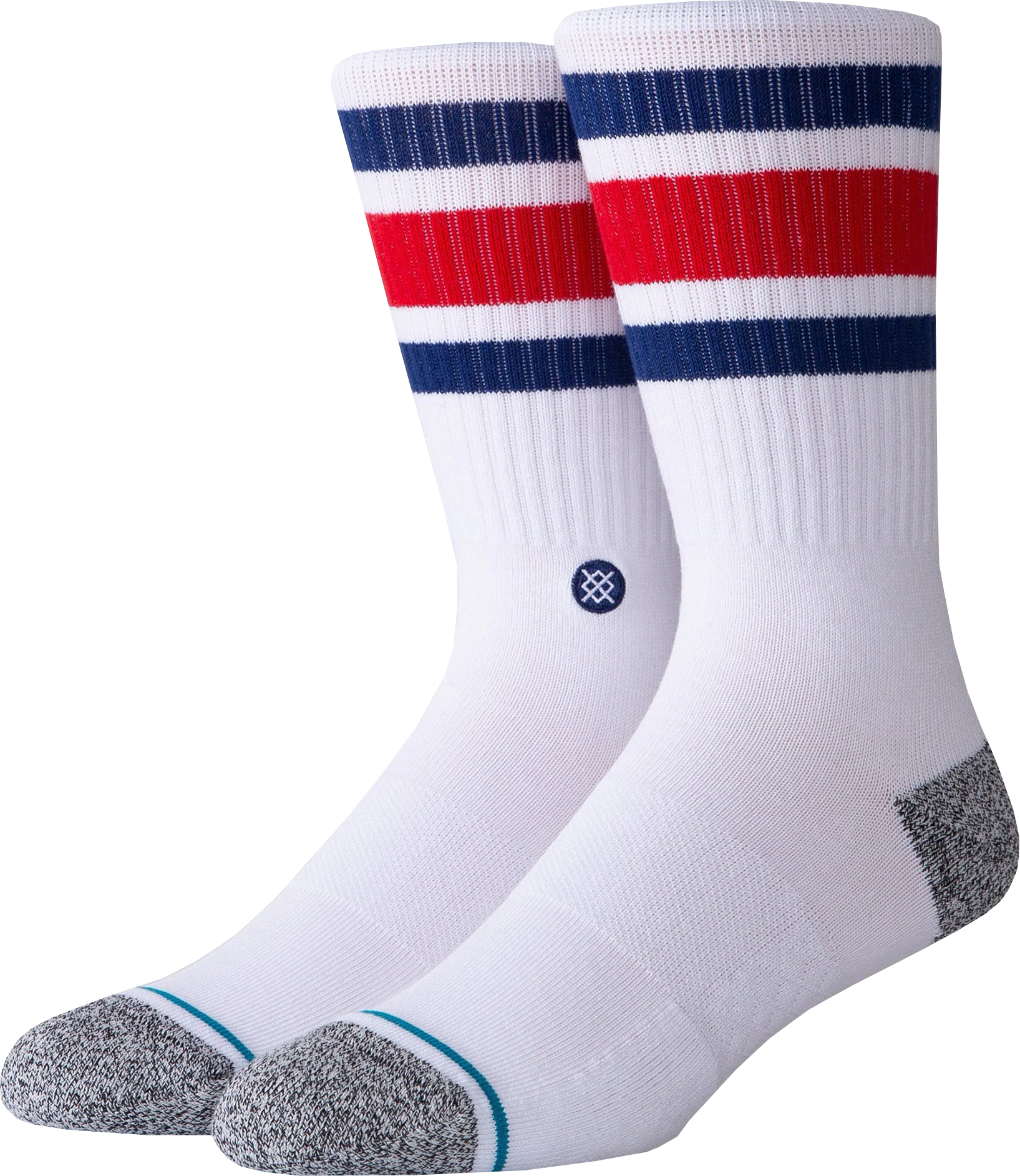 Stance Boyd Staple Crew Socks Socken Weiss Blau