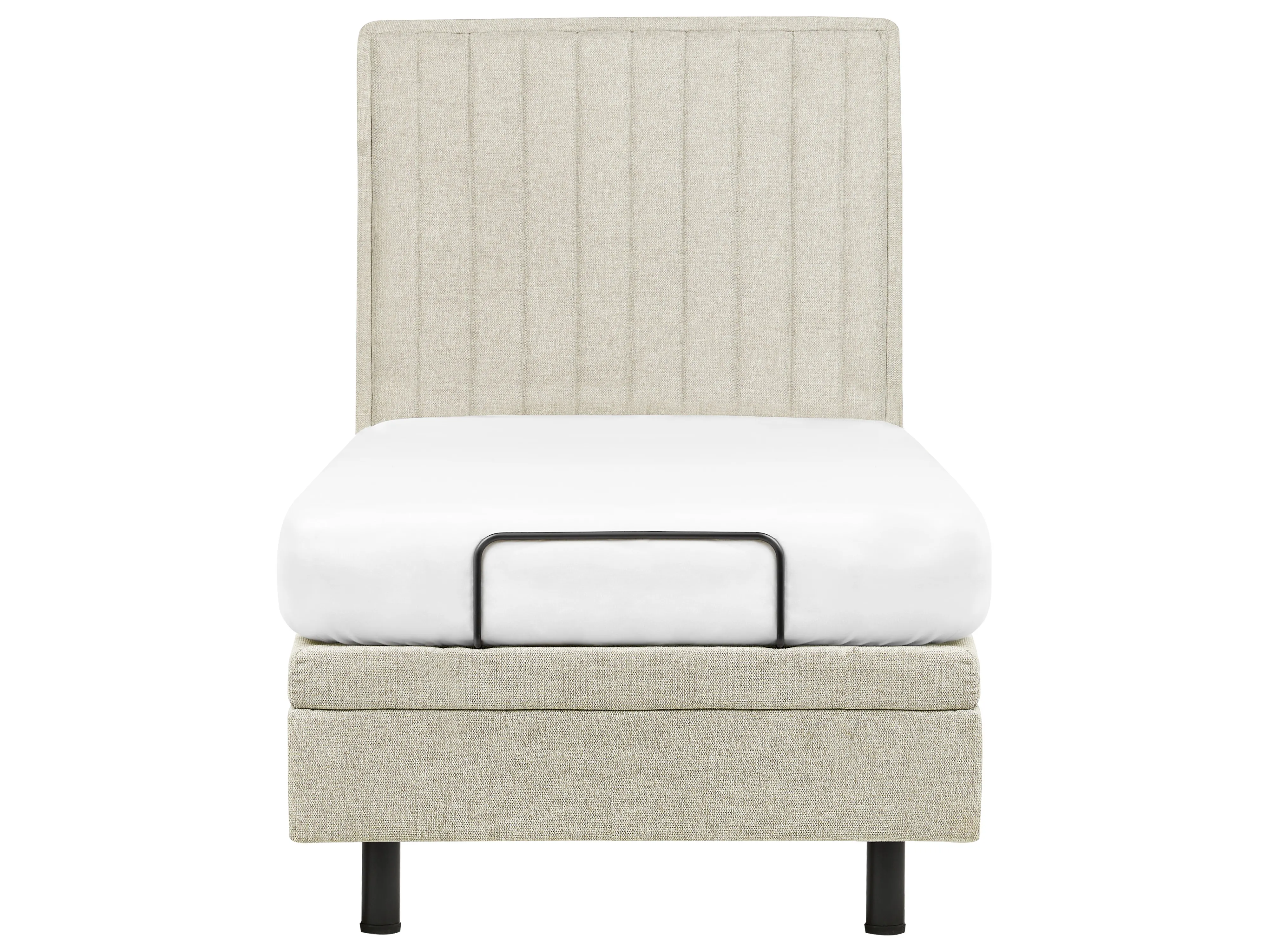 Verstelbaar bed Stof CASTELLAN 90 x 200 cm Beige