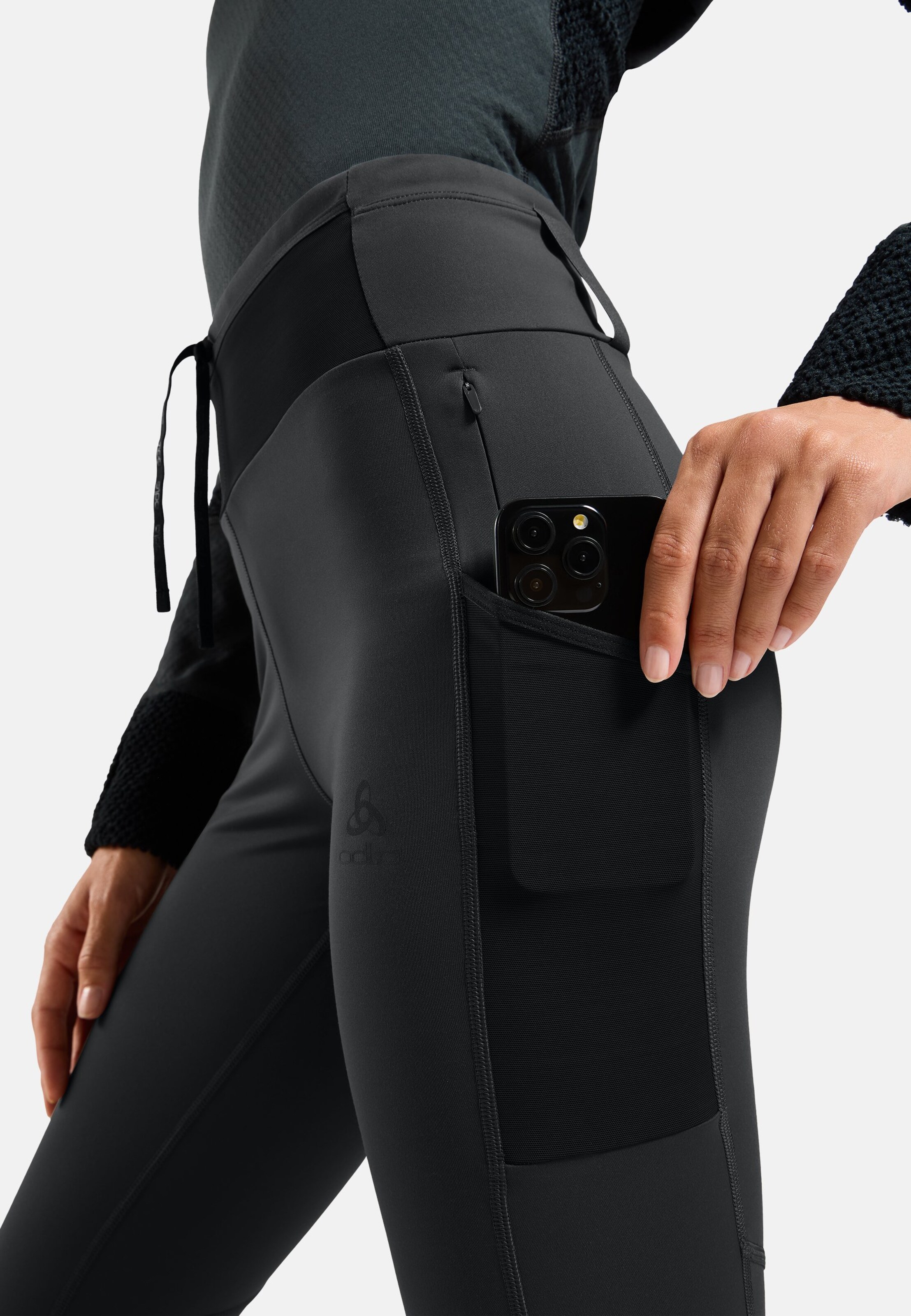 X-Alp Warm Cargo-Trailrunning-Tights in black