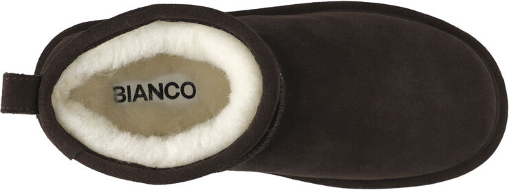 Bianco BIASNOW Ankle Boot Suede Dark brown