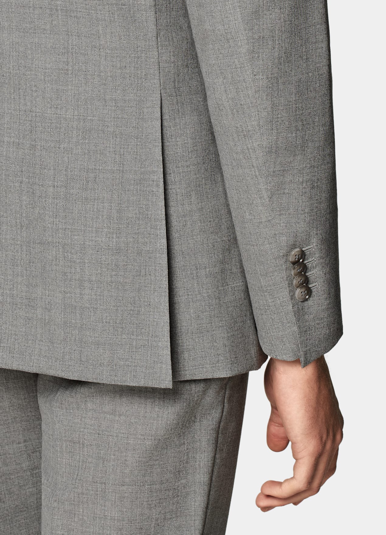 Costume Perennial Lazio coupe Tailored gris clair