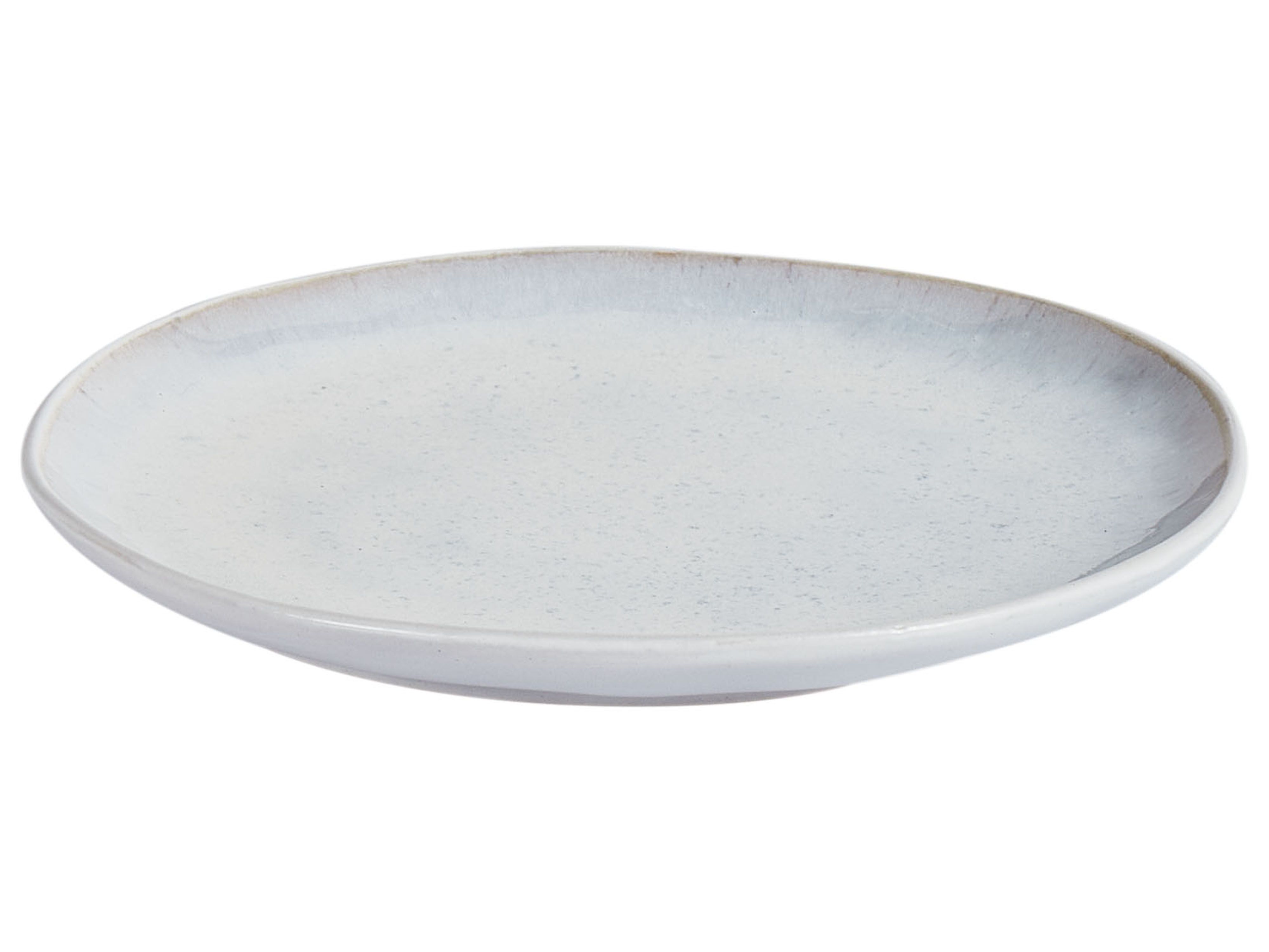 Set van 8 dessertborden SESAME Steengoed Lichtgrijs