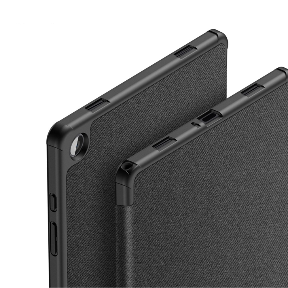 Samsung Galaxy Tab A9  Plus Tasche Smart Cover Hülle Stoff Design mit S-Pen Halterung - Schwarz