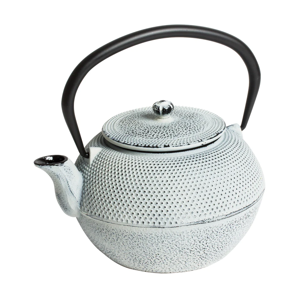 Théière en fonte avec filtre inox 1.2 l zen ivoire Table passion