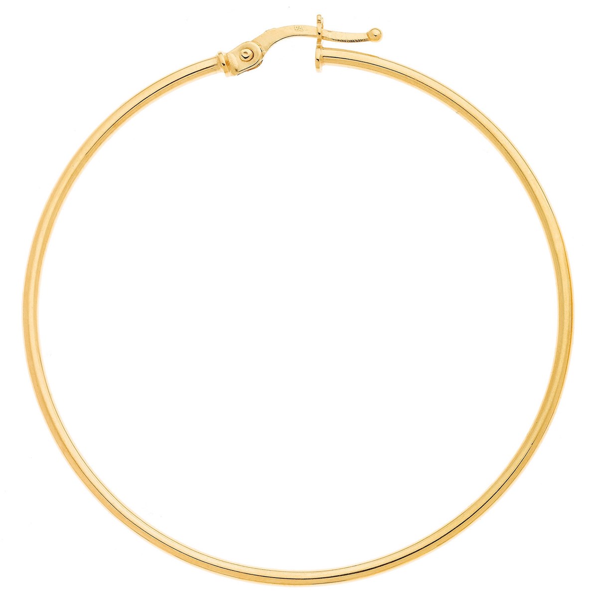 Créoles Brillaxis or jaune 9 carats 40mm