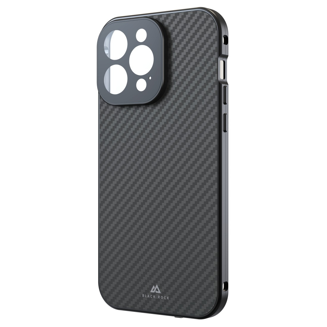 iPhone 15 Pro Max Magnetische 360° Glass Schutzhülle mit Echt Carbon Backcover   Display- / Kameraschutz (1330TGCB02) - Schwarz