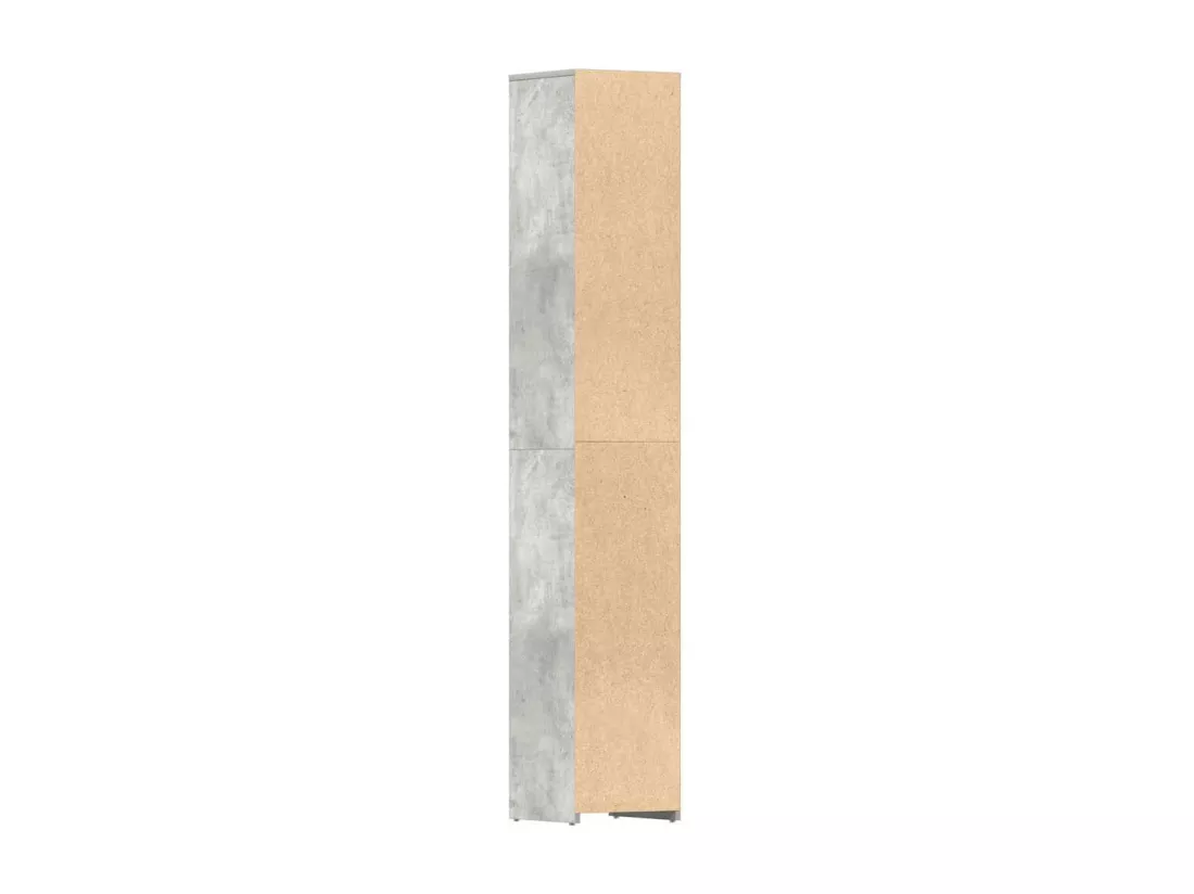 Armoire de salle de bain Gris béton Bois d'ingénierie