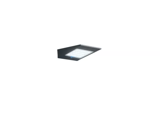 Applique solaire LED 2,2w à piles avec photovoltaïque IP54 gris foncé