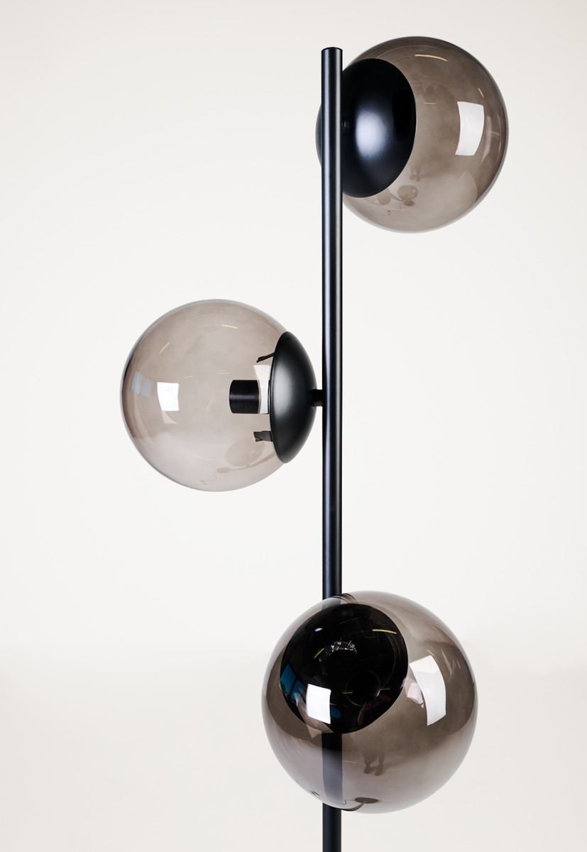 Gulvlampe svart - 23x154 cm